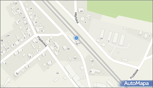 Chróścice, Cebuli, 20, mapa Chróścice