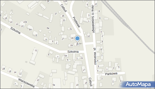 Chróścice, Cebuli, 25, mapa Chróścice