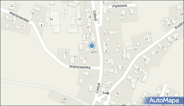 Chróścice, Cebuli, 5, mapa Chróścice