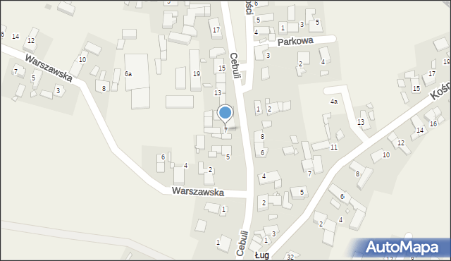 Chróścice, Cebuli, 7, mapa Chróścice