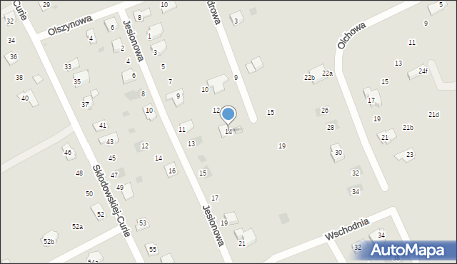 Chrzanów, Cedrowa, 14, mapa Chrzanów