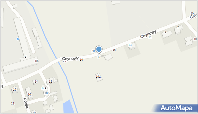 Chwaszczyno, Ceynowy, 17, mapa Chwaszczyno