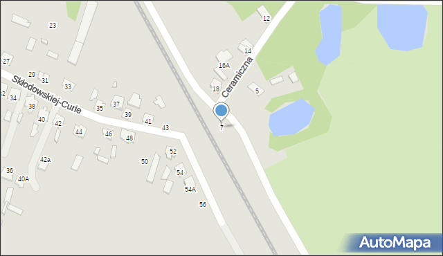 Ciechanów, Ceramiczna, 7, mapa Ciechanów