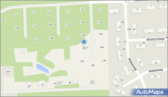 Czarny Las, Cedrowa, 15c, mapa Czarny Las