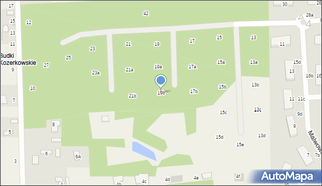 Czarny Las, Cedrowa, 19b, mapa Czarny Las