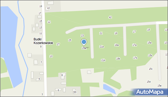 Czarny Las, Cedrowa, 23a, mapa Czarny Las