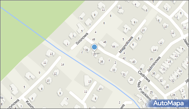 Dąbrówka, Cedrowa, 37, mapa Dąbrówka