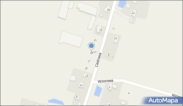 Długie Pole, Cedrowa, 19, mapa Długie Pole