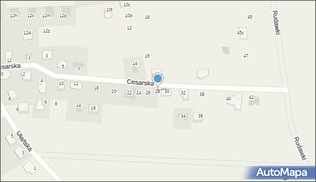 Dobra, Cesarska, 28, mapa Dobra