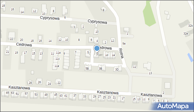 Dobrzykowice, Cedrowa, 3A, mapa Dobrzykowice