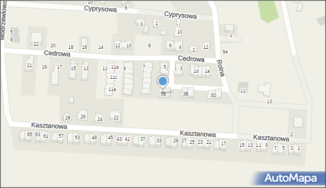 Dobrzykowice, Cedrowa, 5B, mapa Dobrzykowice