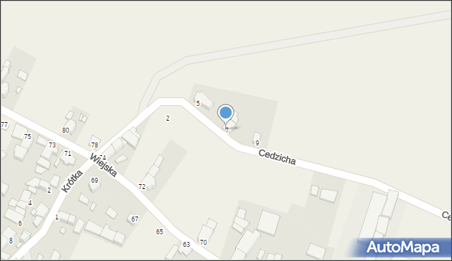 Dolna, Cedzicha Franciszka, bp., 7, mapa Dolna