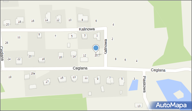 Droszków, Ceglana, 10, mapa Droszków