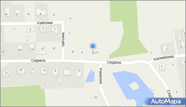 Droszków, Ceglana, 4, mapa Droszków