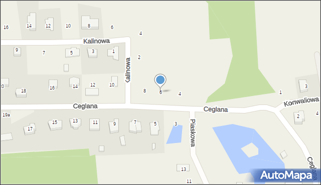 Droszków, Ceglana, 6, mapa Droszków