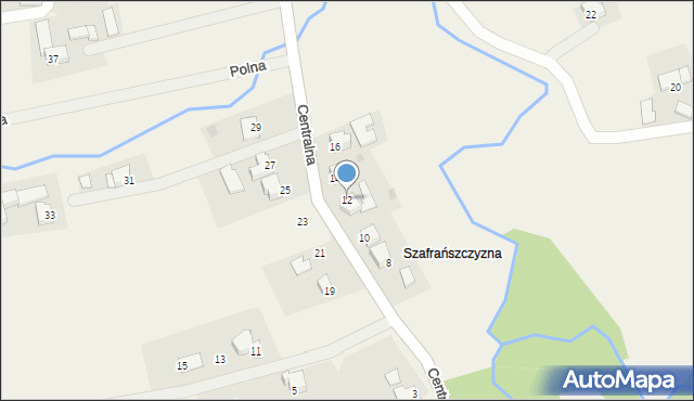 Frydrychowice, Centralna, 12, mapa Frydrychowice