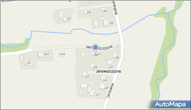 Frydrychowice, Centralna, 131, mapa Frydrychowice