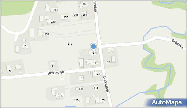 Frydrychowice, Centralna, 147, mapa Frydrychowice