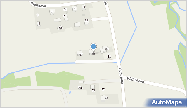 Frydrychowice, Centralna, 85, mapa Frydrychowice
