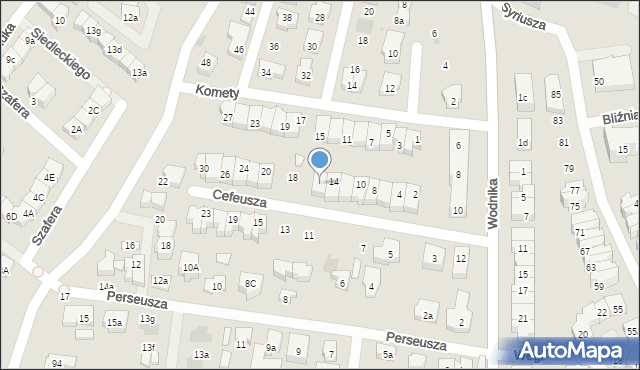 Gdańsk, Cefeusza, 16, mapa Gdańska