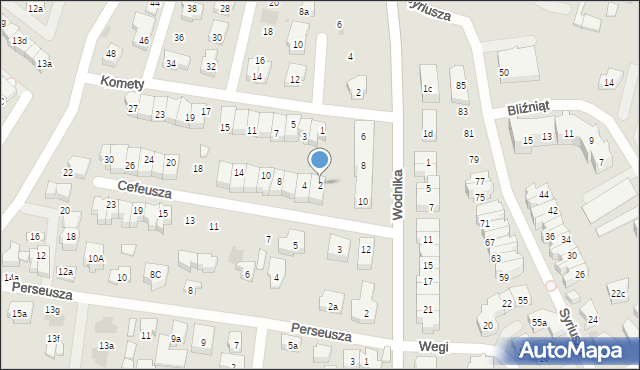 Gdańsk, Cefeusza, 2, mapa Gdańska