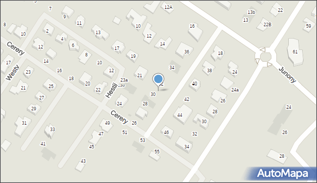 Gdańsk, Cerery, 30a, mapa Gdańska