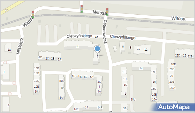 Gdańsk, Cebertowicza Romualda, prof., 2, mapa Gdańska
