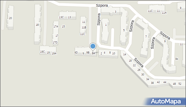 Gdańsk, Cebertowicza Romualda, prof., 9A, mapa Gdańska