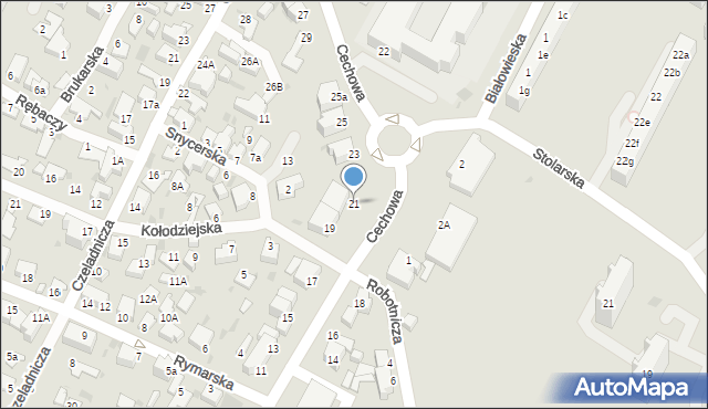 Gdynia, Cechowa, 21, mapa Gdyni