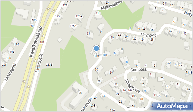 Gdynia, Ceynowy Floriana, dr., 3, mapa Gdyni