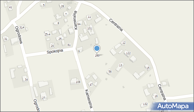 Głęboka, Centralna, 220, mapa Głęboka