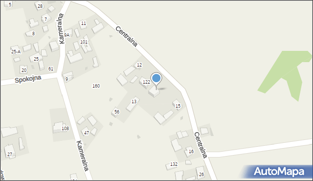 Głęboka, Centralna, 230, mapa Głęboka