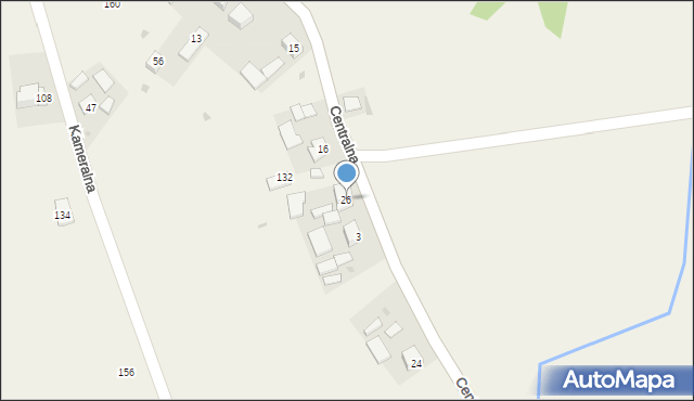 Głęboka, Centralna, 242, mapa Głęboka