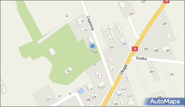 Głosków, Cegielnia, 7, mapa Głosków