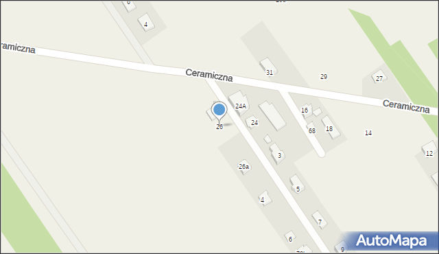 Gołków, Ceramiczna, 26, mapa Gołków