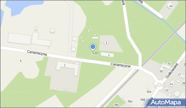 Gołków, Ceramiczna, 3, mapa Gołków