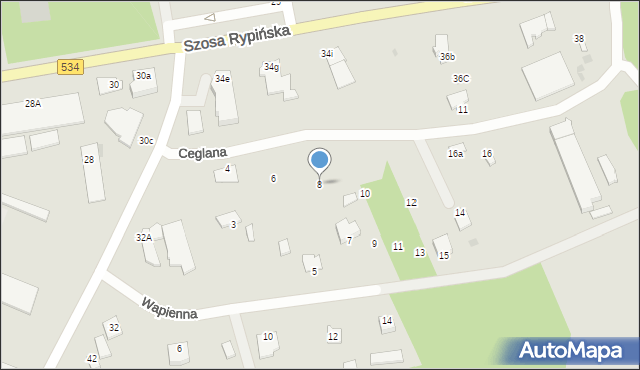 Golub-Dobrzyń, Ceglana, 8, mapa Golub-Dobrzyń