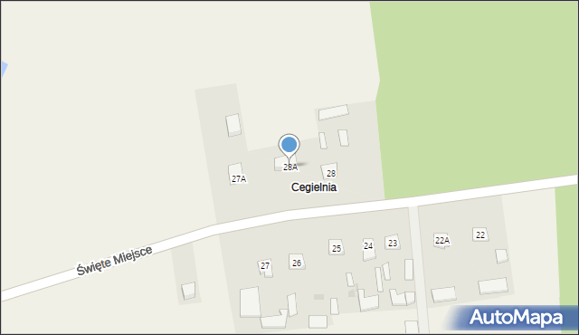 Grabowo, Cegielnia, 28A, mapa Grabowo