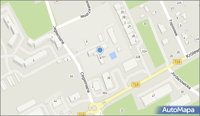 Grodzisk Mazowiecki, Cegielniana, 4, mapa Grodzisk Mazowiecki