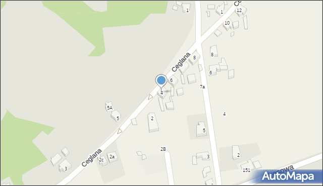 Gubin, Ceglana, 4, mapa Gubin