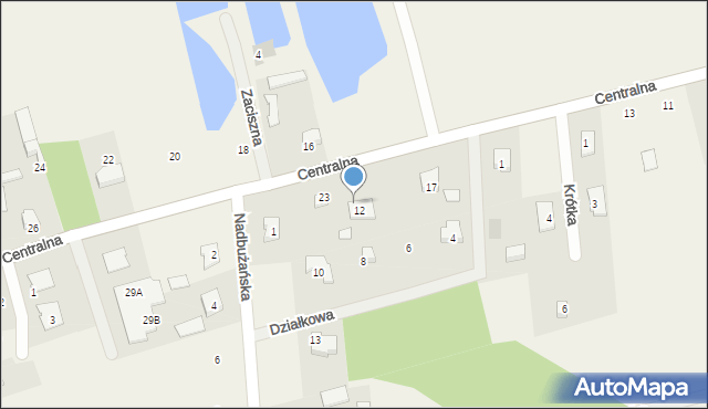 Gulczewo, Centralna, 21, mapa Gulczewo