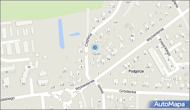 Hrubieszów, Ceglana, 5, mapa Hrubieszów