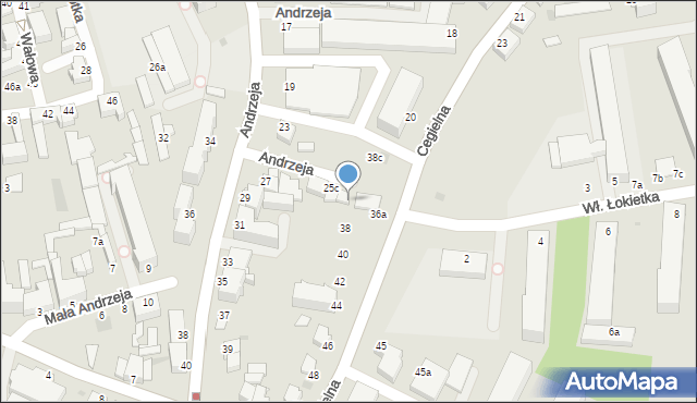 Inowrocław, Cegielna, 36, mapa Inowrocławia