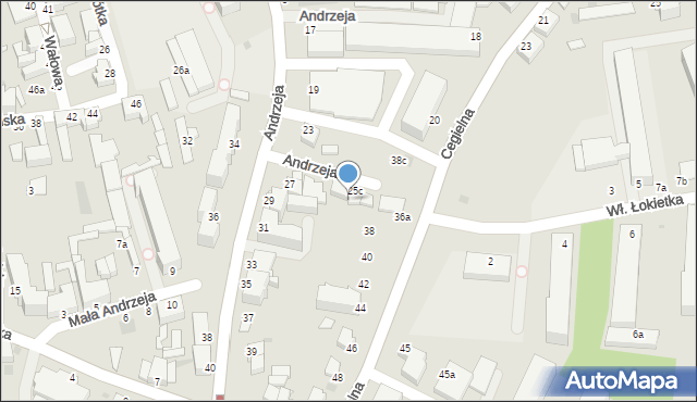 Inowrocław, Cegielna, 36b, mapa Inowrocławia