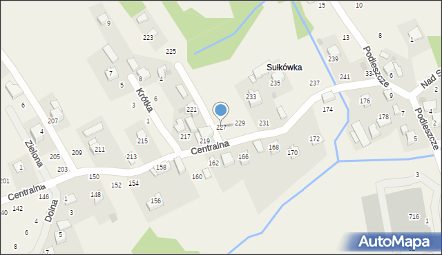 Izdebnik, Centralna, 227, mapa Izdebnik