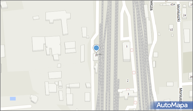 Jarocin, Ceglana, 10, mapa Jarocin