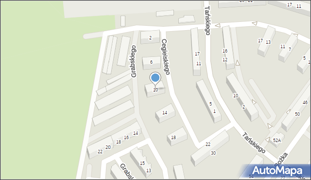 Jelcz-Laskowice, Cegielskiego Hipolita, 10, mapa Jelcz-Laskowice