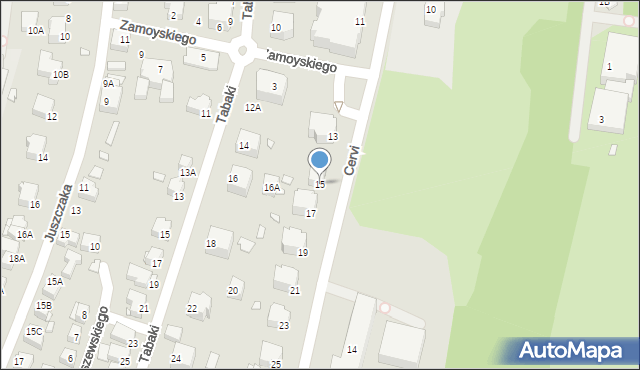 Jelenia Góra, Cervi, 15, mapa Jelenia Góra