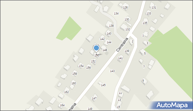 Jerzmanowice, Centralna, 150, mapa Jerzmanowice