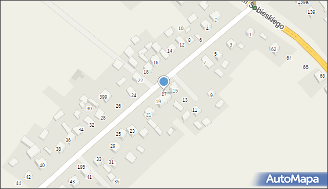 Jerzmanowice, Centralna, 17, mapa Jerzmanowice